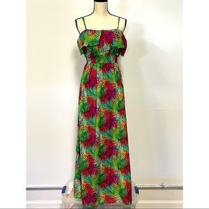 Seductions Floral Maxi Dress Size M